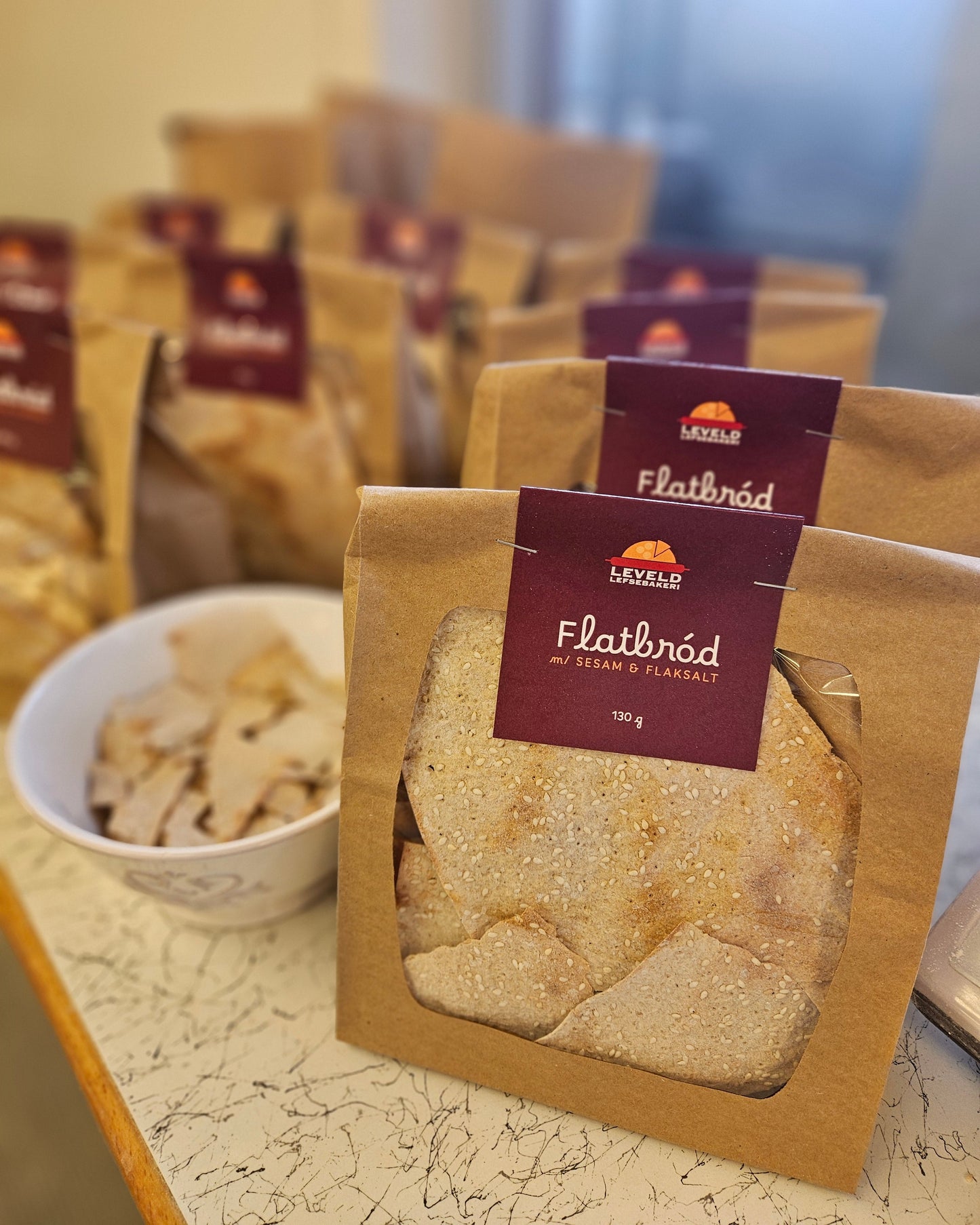 Flatbrød m potet -NB! Kun til henting i bakeriet.